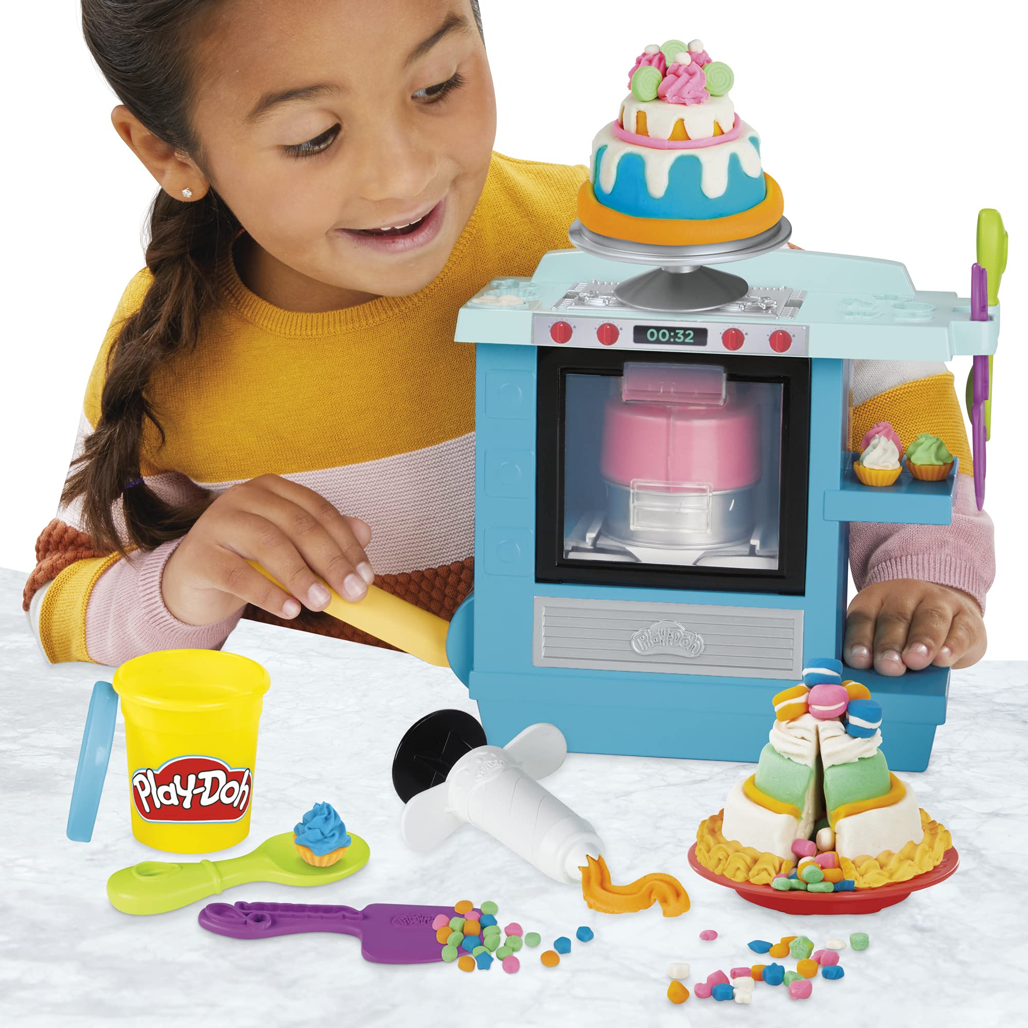 Play-Doh Rising Cake Ding Sound highlights the cake finish cue during play.