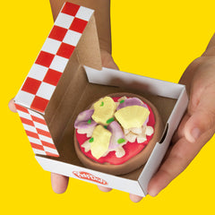 Play-Doh rolling pin and crust stamp shape authentic pizza rounds