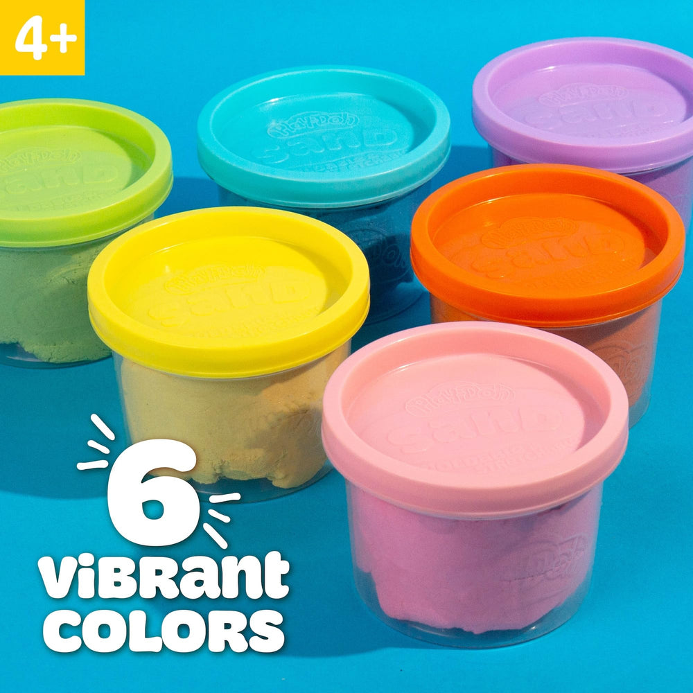 Play-Doh Sand 6-pack orange scented can sparks playful creations