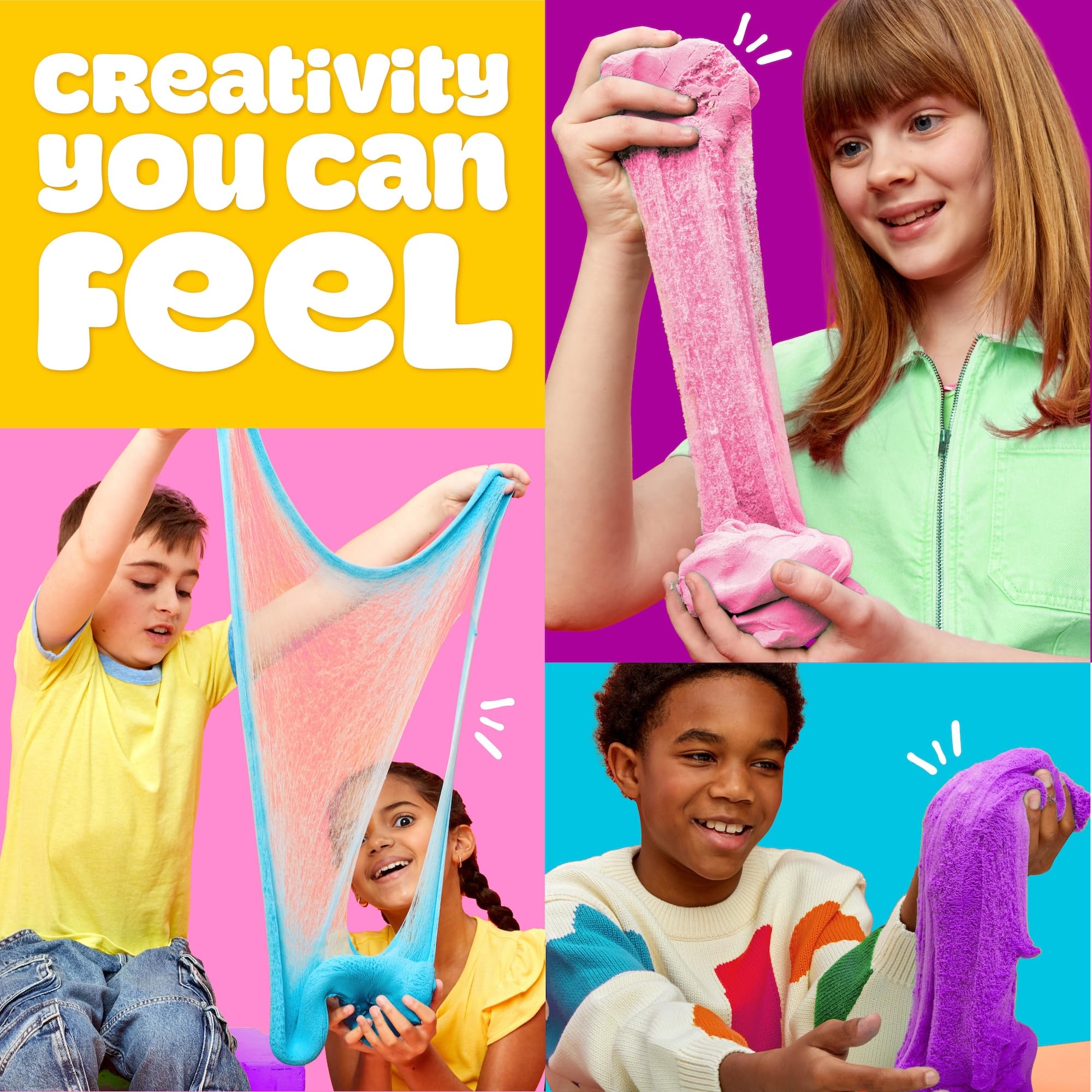Play-Doh Sand 6-pack yellow banana scented can brighten creative play