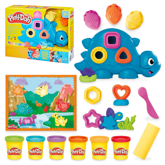 Play-Doh Shapes & Colors Dino Starter Set dino shown for creative play and color exploration