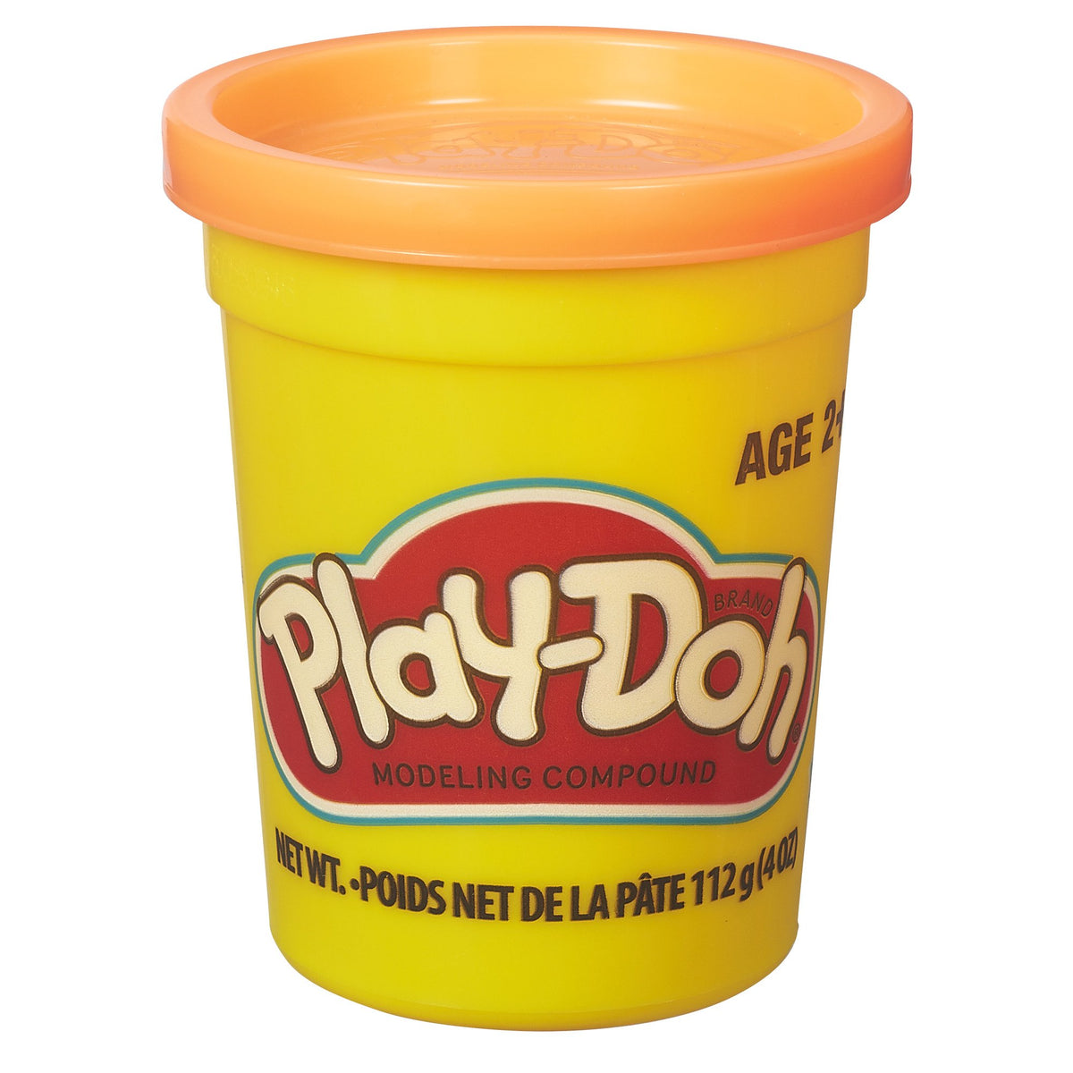 Play-Doh single 4 oz can featuring colorful dough for creative play and fine motor skills.