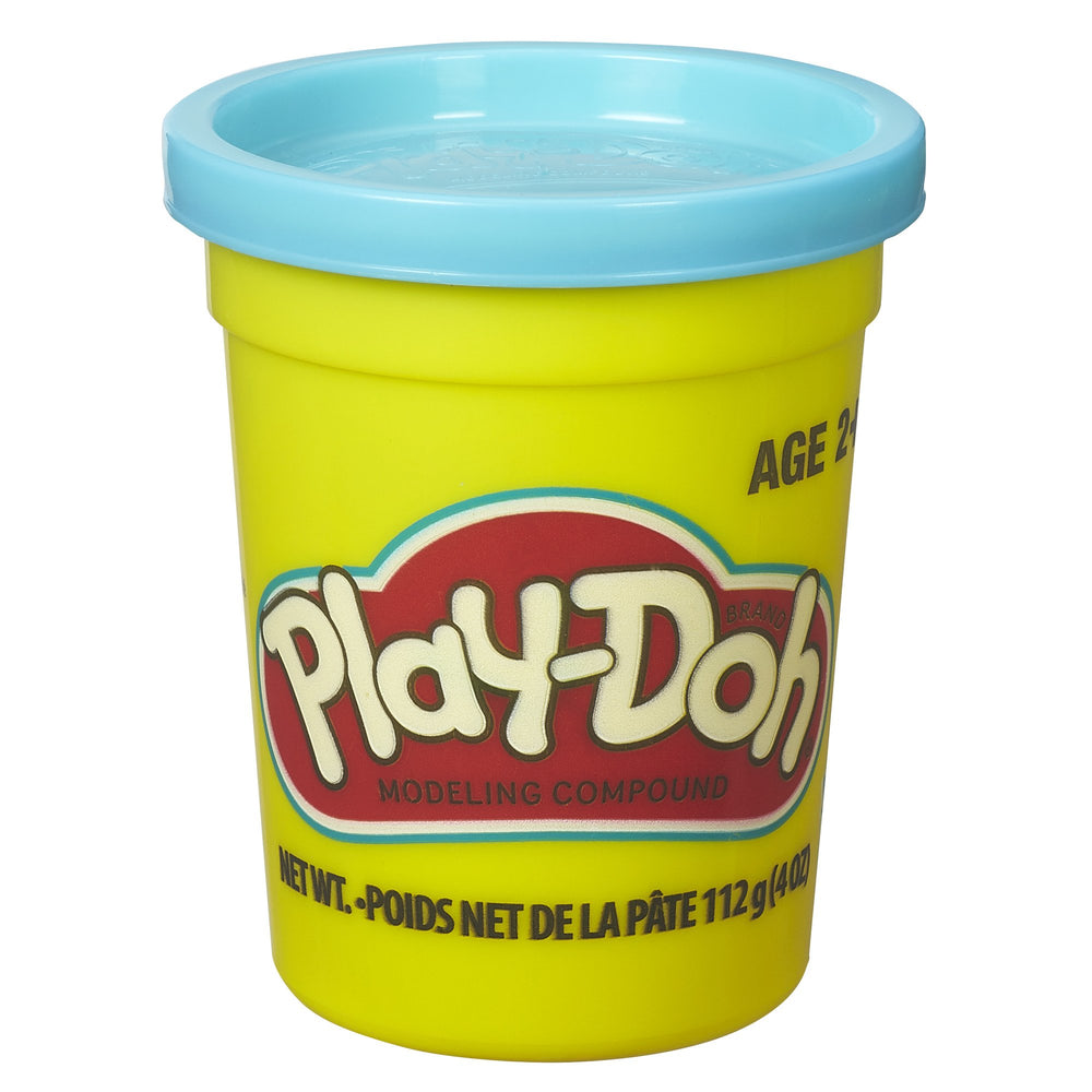 Play-Doh single can dough in bright blue for imaginative play and sensory fun.