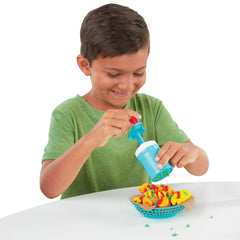 Play-Doh Spiral Fries waffle fries stamped with mold for playful texture variety