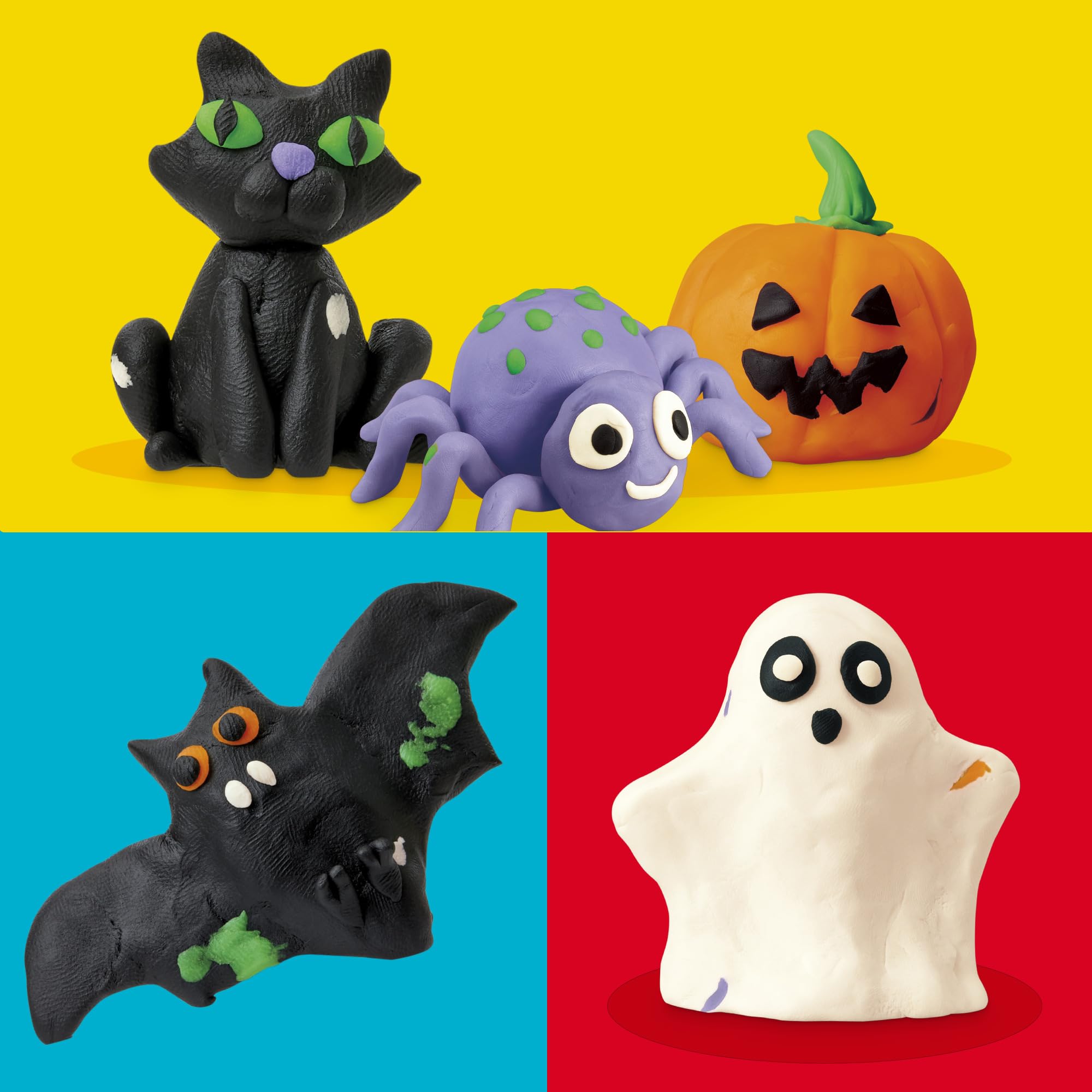 Play-Doh Spooky Colors 30 Pack black sticks suitable for spooky characters and crafts.
