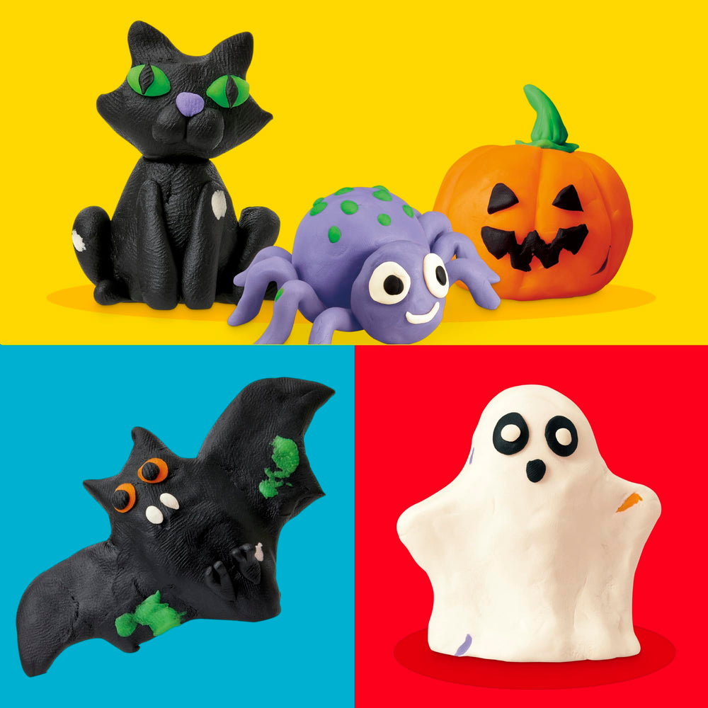 Play-Doh Spooky Colors 30 Pack black sticks suitable for spooky characters and crafts.