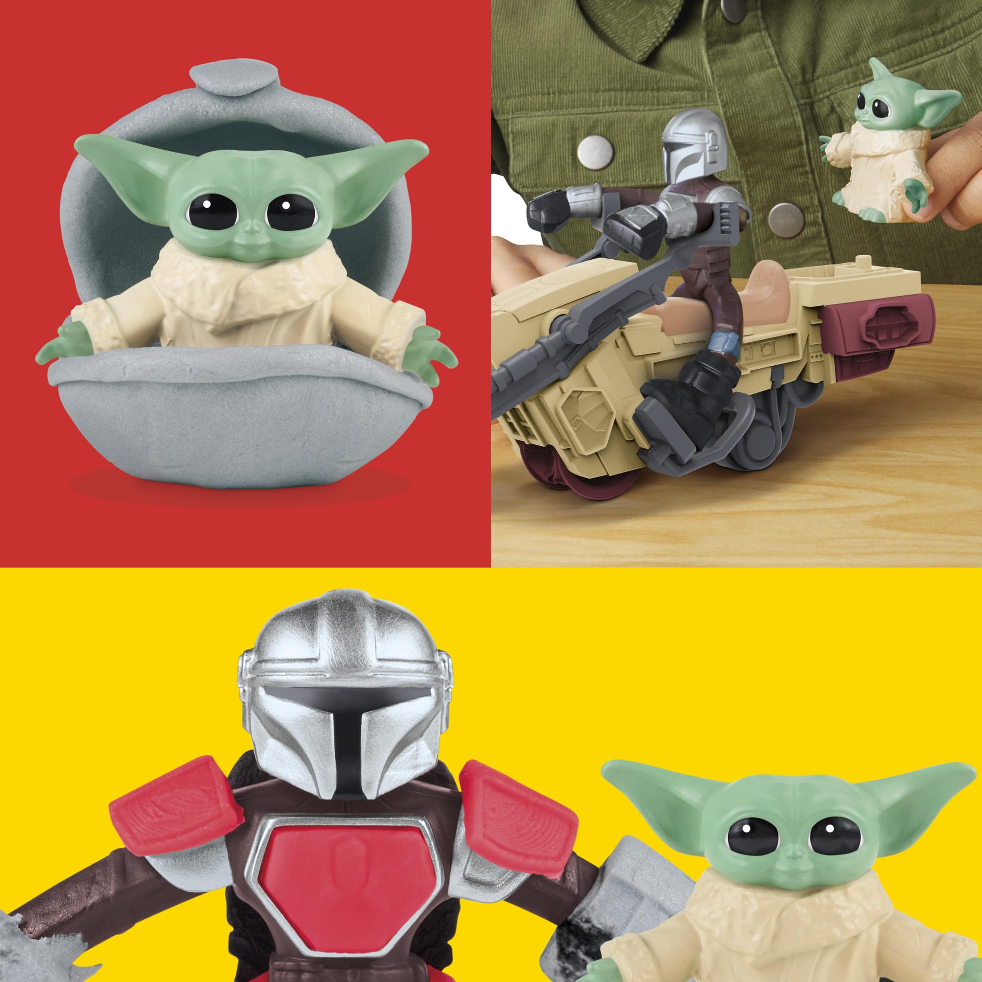Play-Doh 4 inch Mandalorian figure with flexible limbs