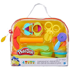 Play-Doh Starter Set with tote enables portable, imaginative play.