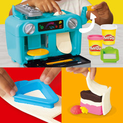 Play-Doh Super Slice Cake Playset: frosting roller shapes smooth pretend frosting.