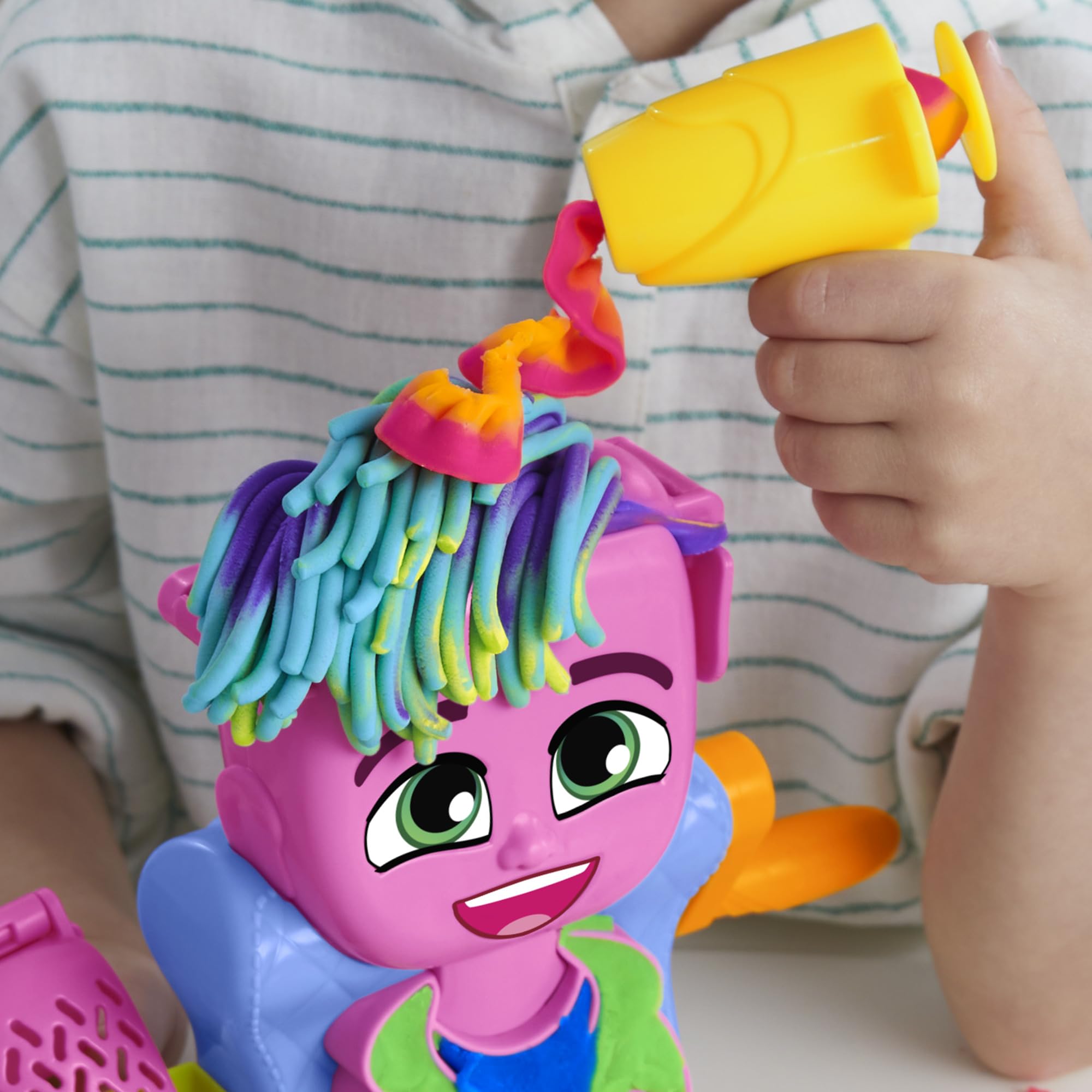 Play-Doh texture plates offer varied looks.