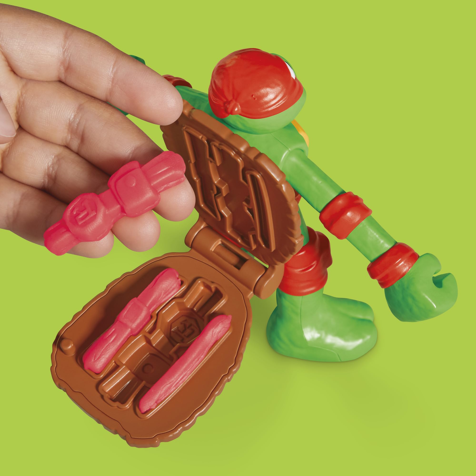 Play-Doh TMNT tools set includes cutters for crafting