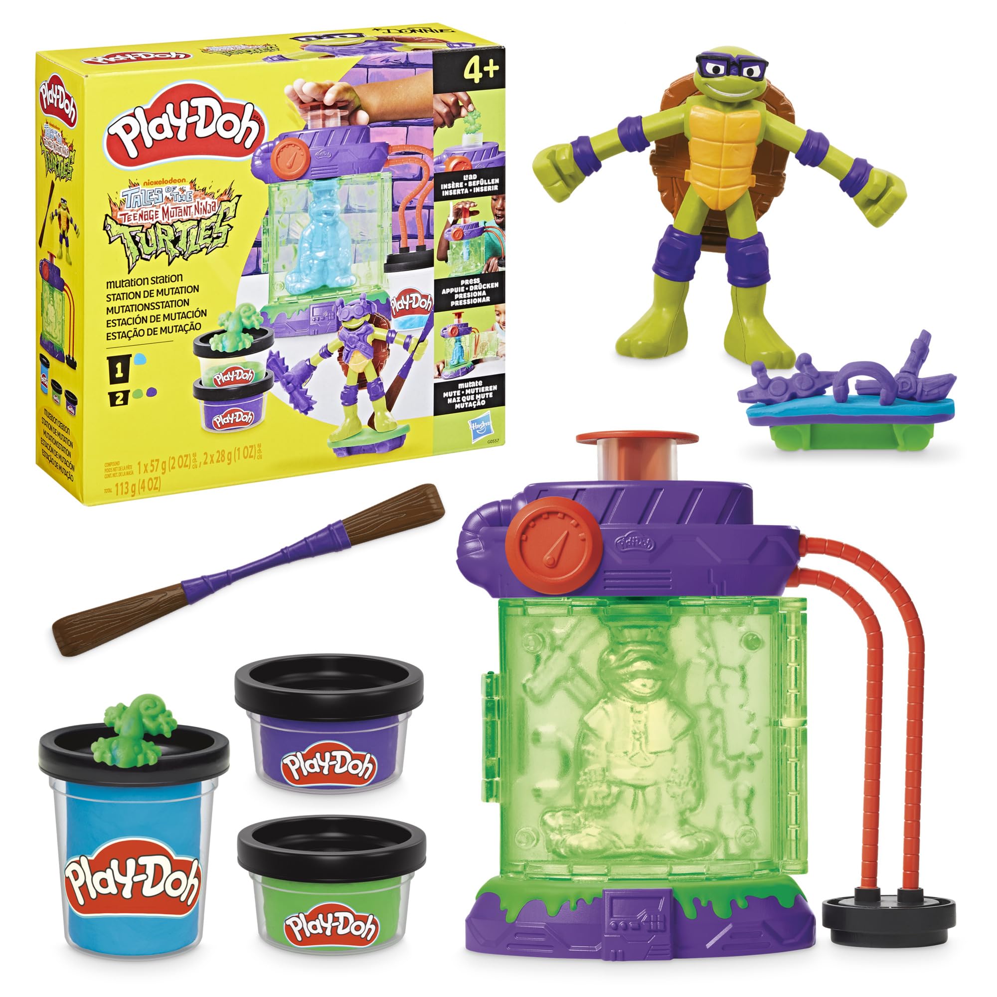 Play-Doh TMNT Mutation Station ready for colorful imaginative play.
