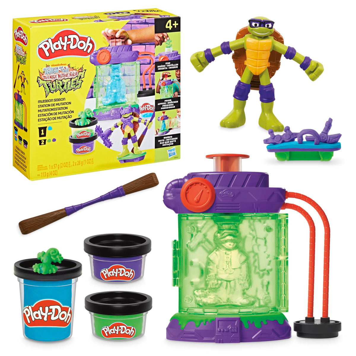 Play-Doh TMNT Mutation Station ready for colorful imaginative play.
