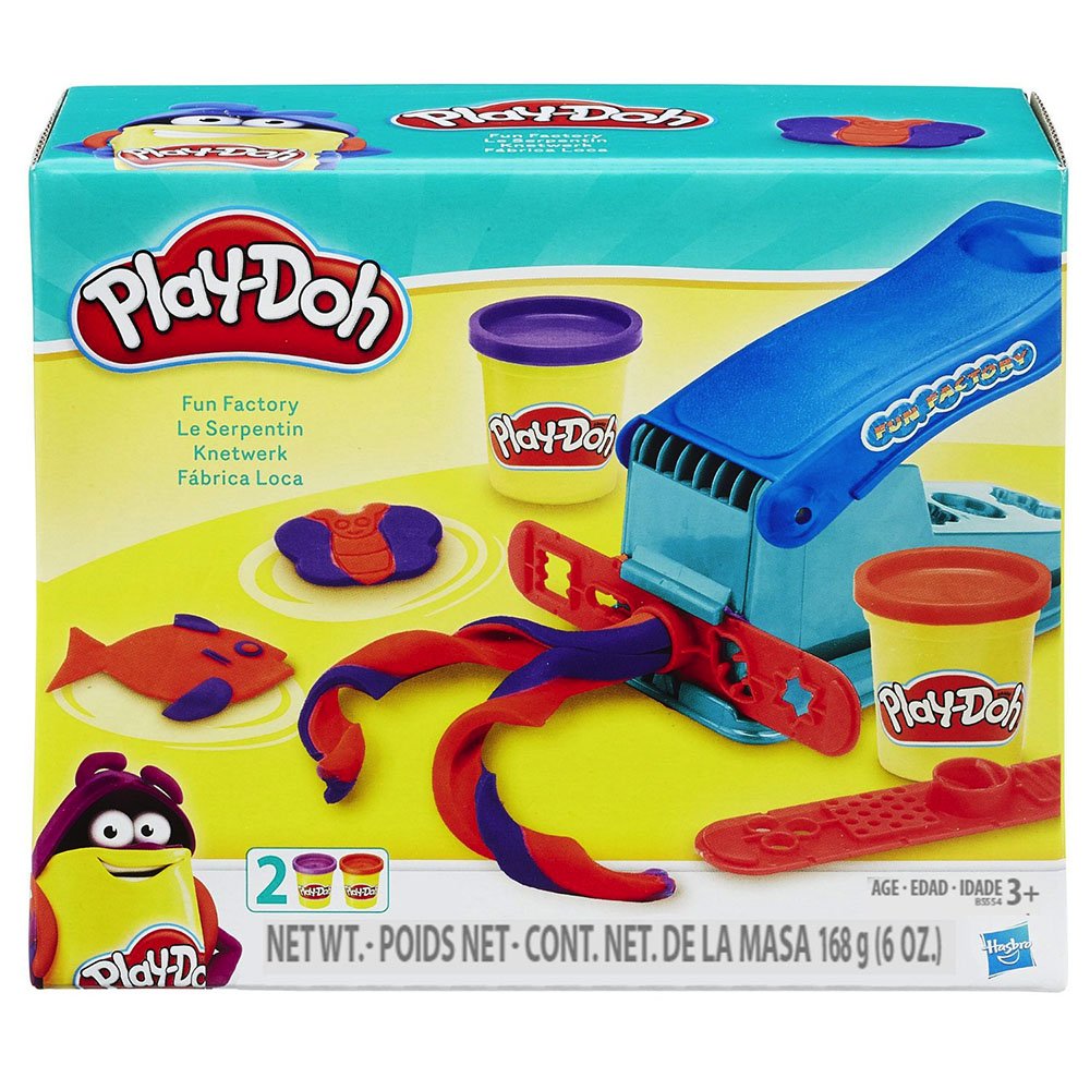 Play-Doh two-color cans ready for creative play and molding.
