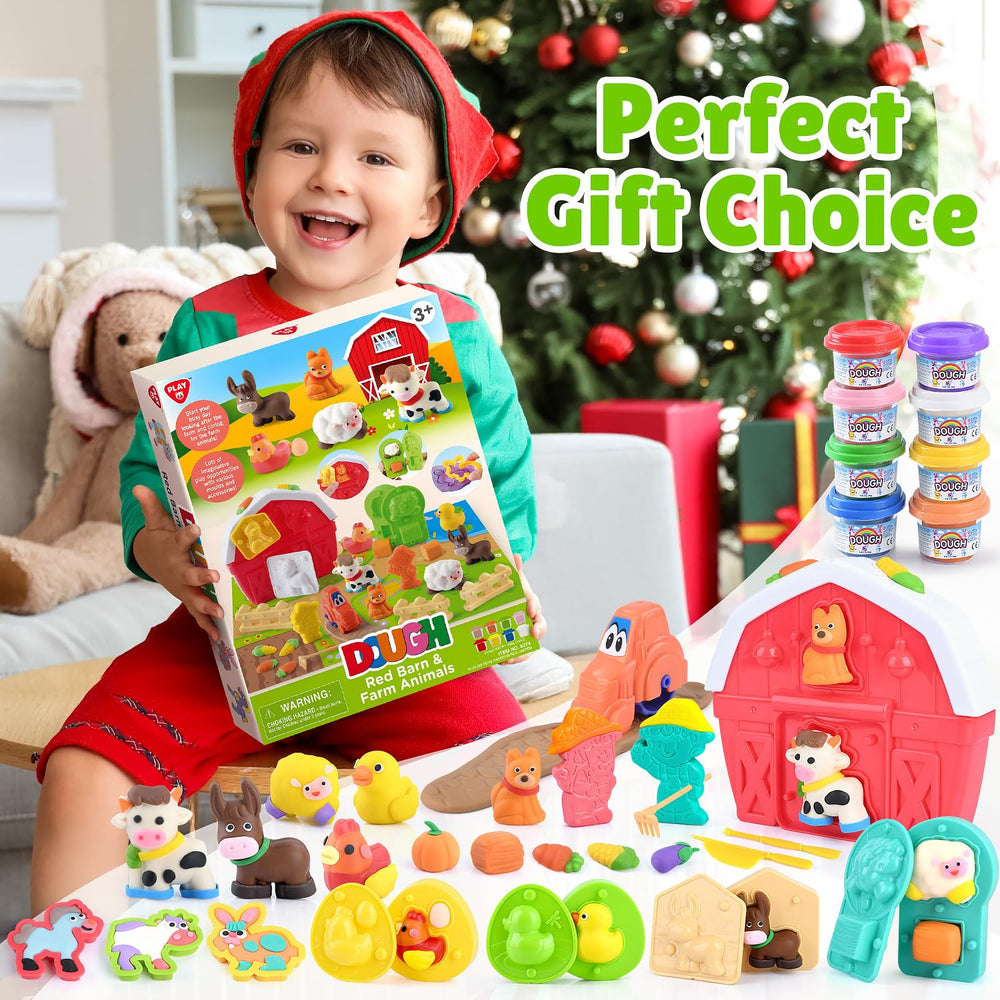 PLAY Farm Animals Dough Set makes a thoughtful arts and crafts gift for kids.