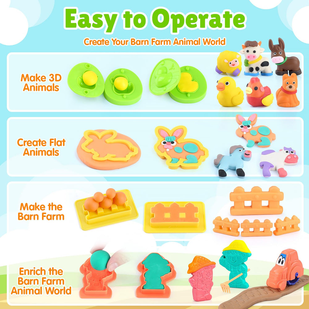 PLAY Dough Molds encourage safe, creative farm scenes with BPA-free, kid-friendly design.