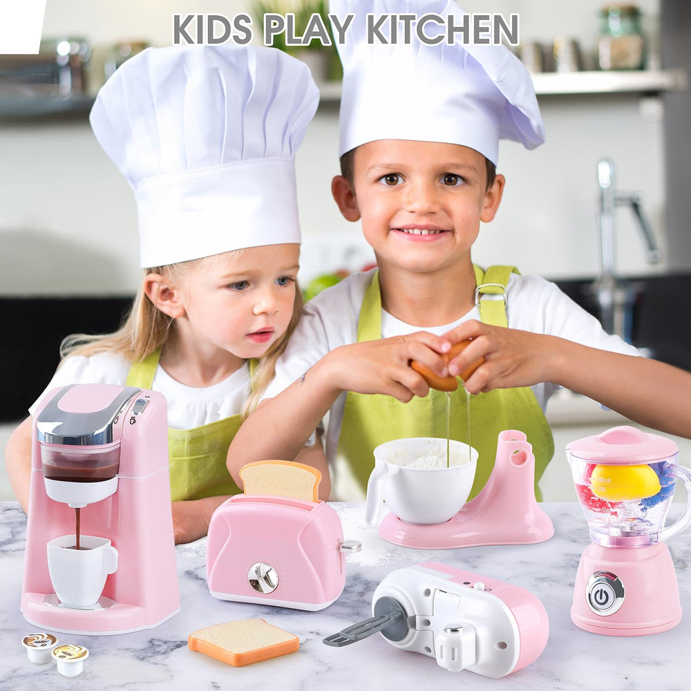 PLAY kitchen set blender image – realistic rotating blade inspires hands-on cooking exploration.
