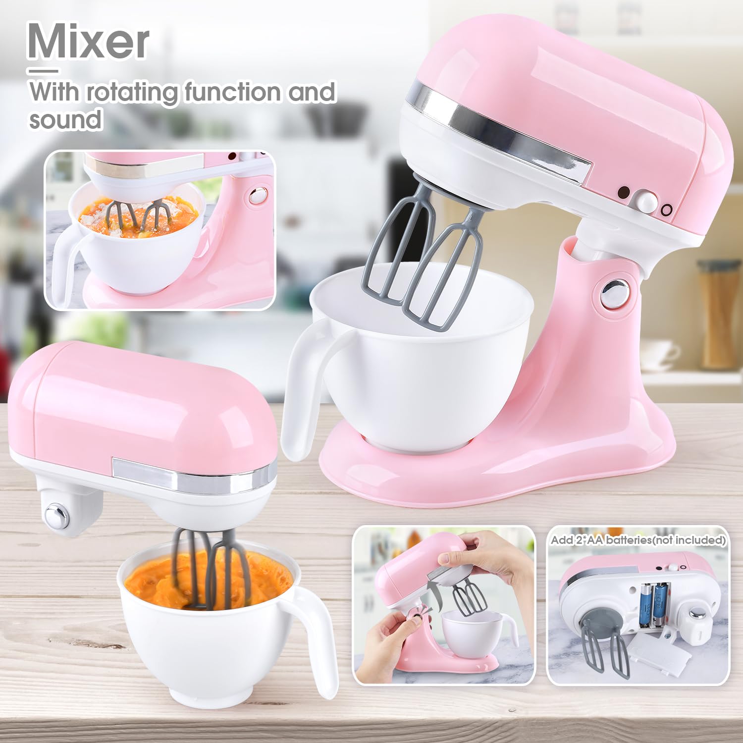PLAY kitchen set toaster image – safe, opening-and-closing fun that mimics real kitchen use.