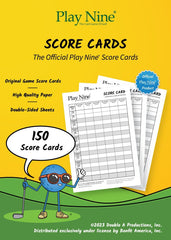 Play Nine original scorecards 3-pack with classic design for consistent gameplay.