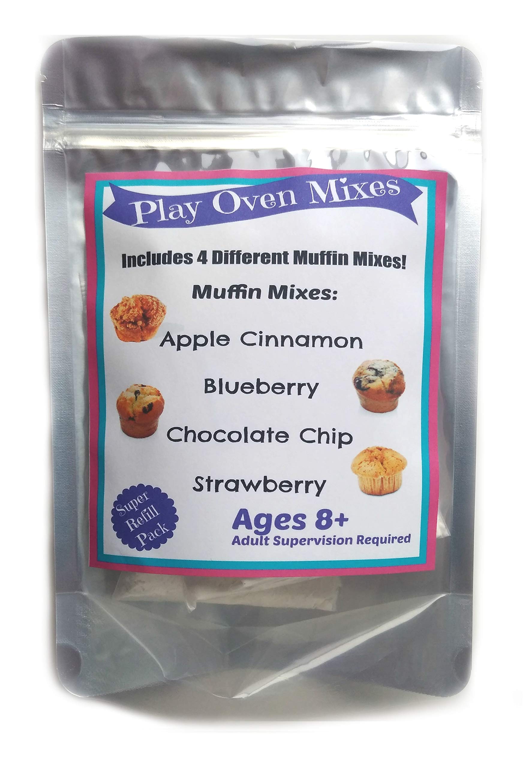 Play Oven Mixes Apple Cinnamon muffins refill kit for pretend baking and flavor exploration