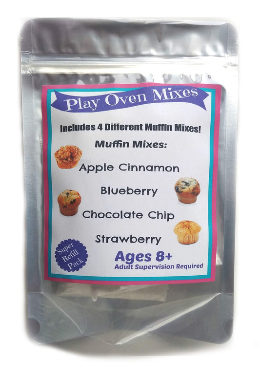 Play Oven Mixes Apple Cinnamon muffins refill kit for pretend baking and flavor exploration