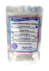 Play Oven Mixes cupcake mix strawberry ready for kid-friendly baking sessions