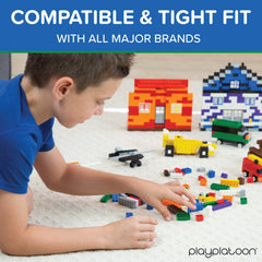 Play Platoon bricks in 10 classic colors spark vibrant designs