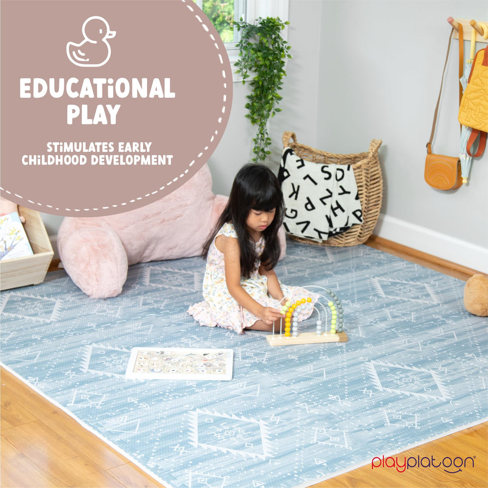 Play Platoon 24x24-inch puzzle mats provide quick setup and easy coverage.