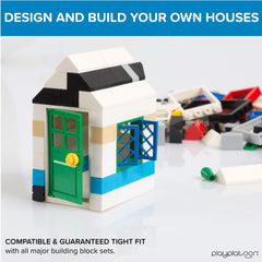 Play Platoon 400-piece windows-doors-roofs set color variety supports vivid original builds.