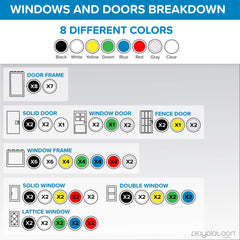 Play Platoon 400-piece windows-doors-roofs set compatibility with classic Lego systems.