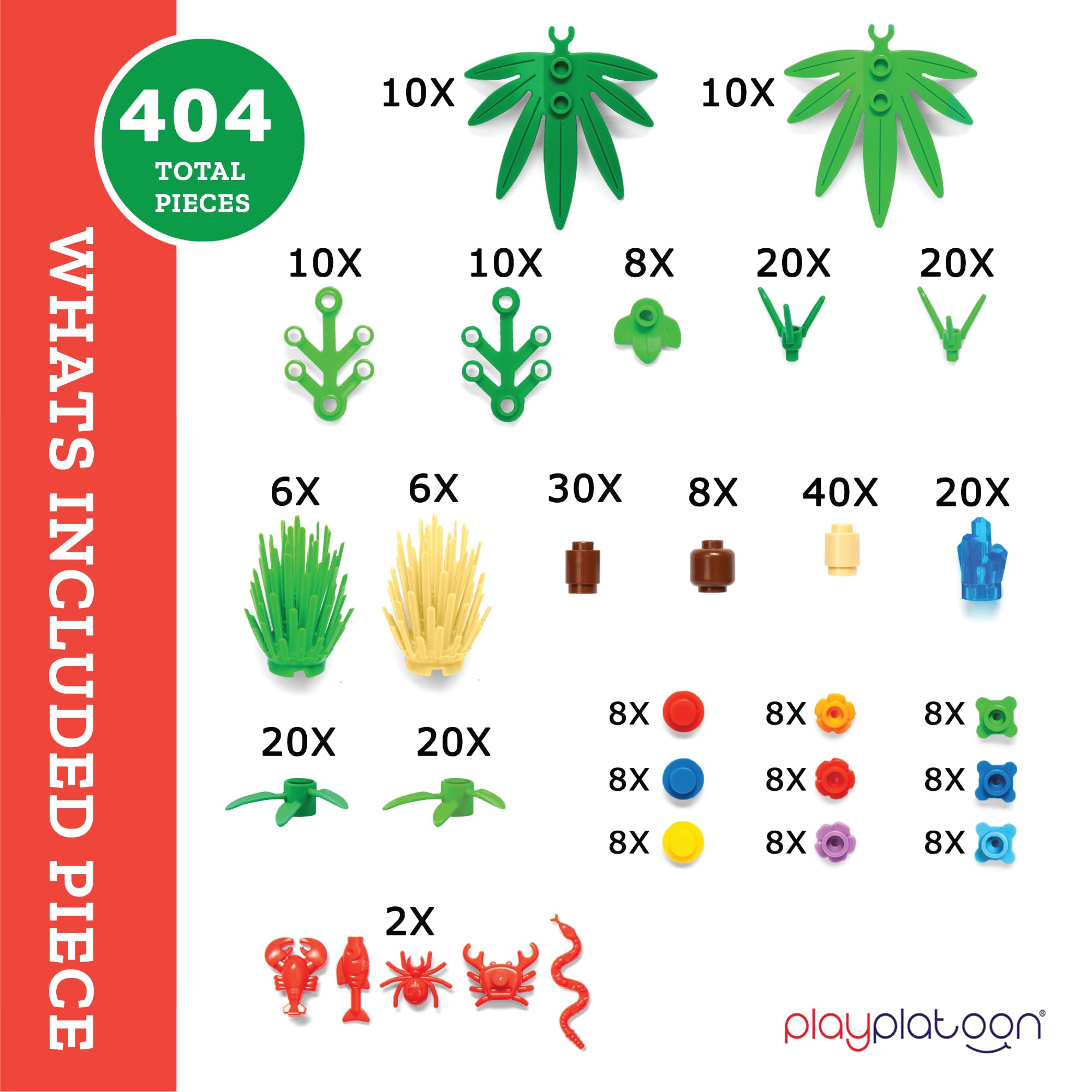 Play Platoon jungle kit with bushes for textured greenery in dioramas.