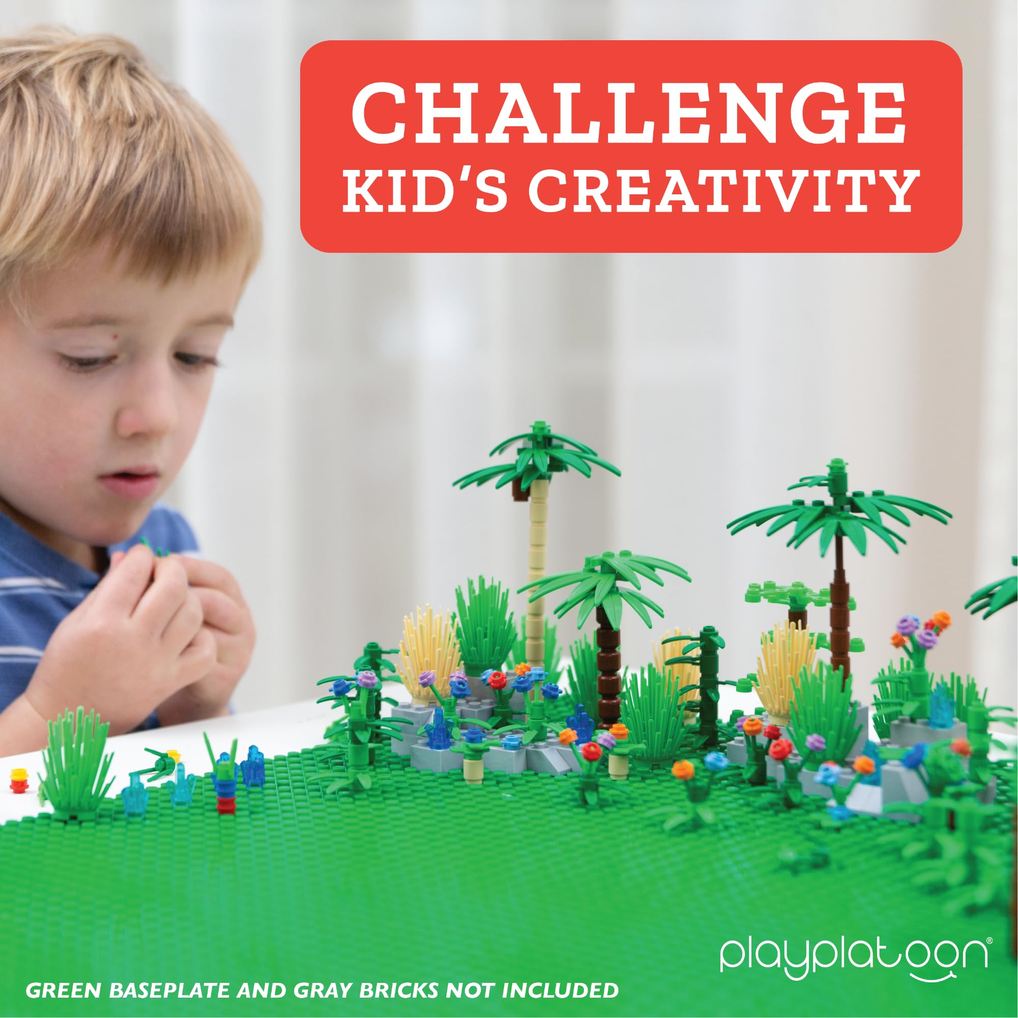 Play Platoon jungle kit palm trees add tropical accents to builds.