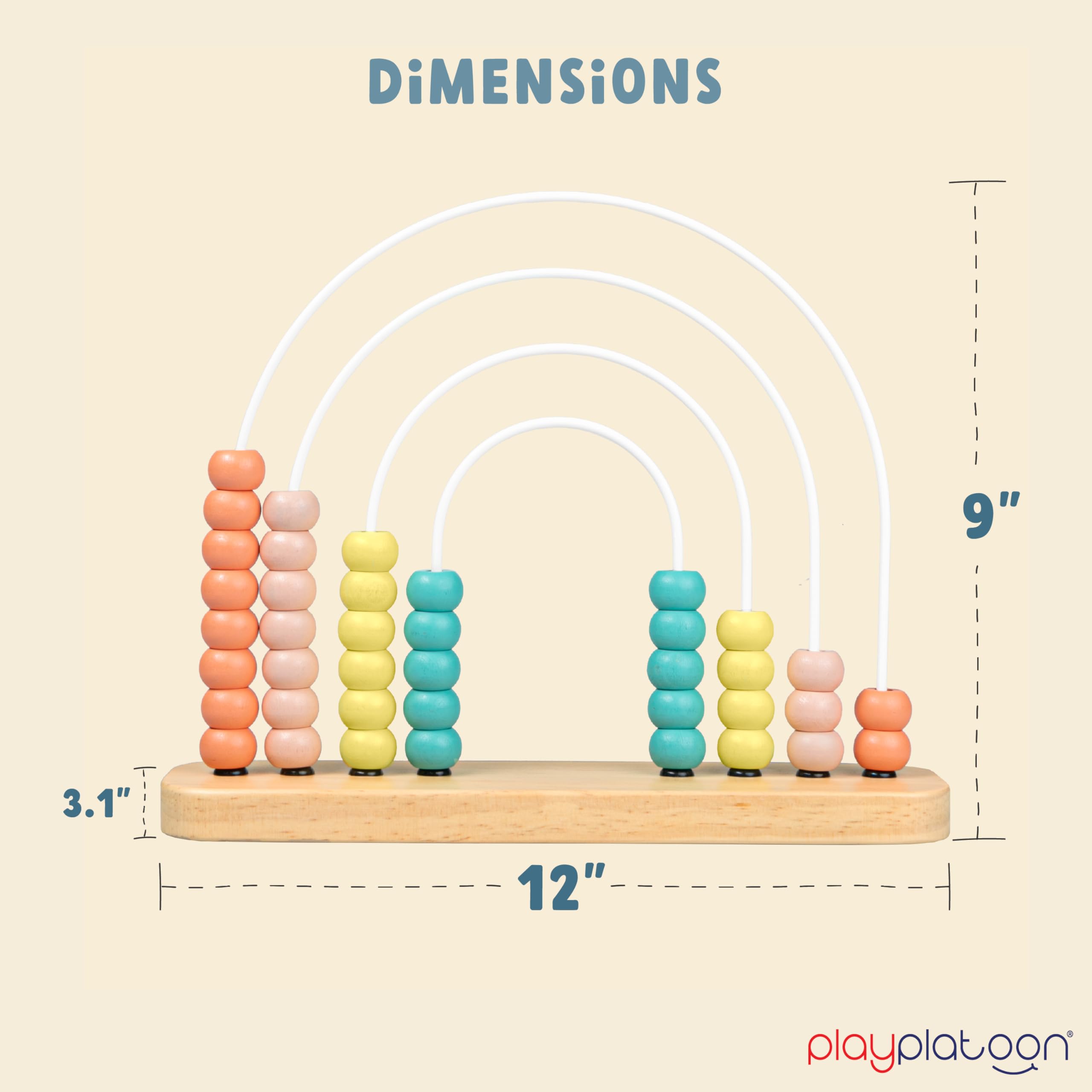 Play Platoon abacus helps toddlers grip and count