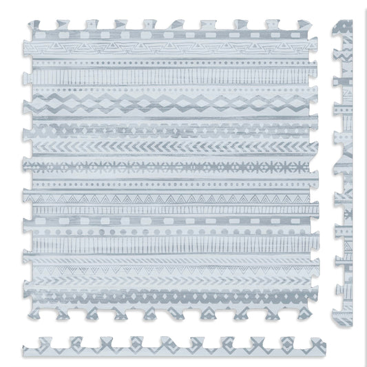 Play Platoon Acadia pattern mat for safe, comfortable toddler play on the floor.