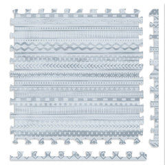 Play Platoon Acadia pattern mat for safe, comfortable toddler play on the floor.