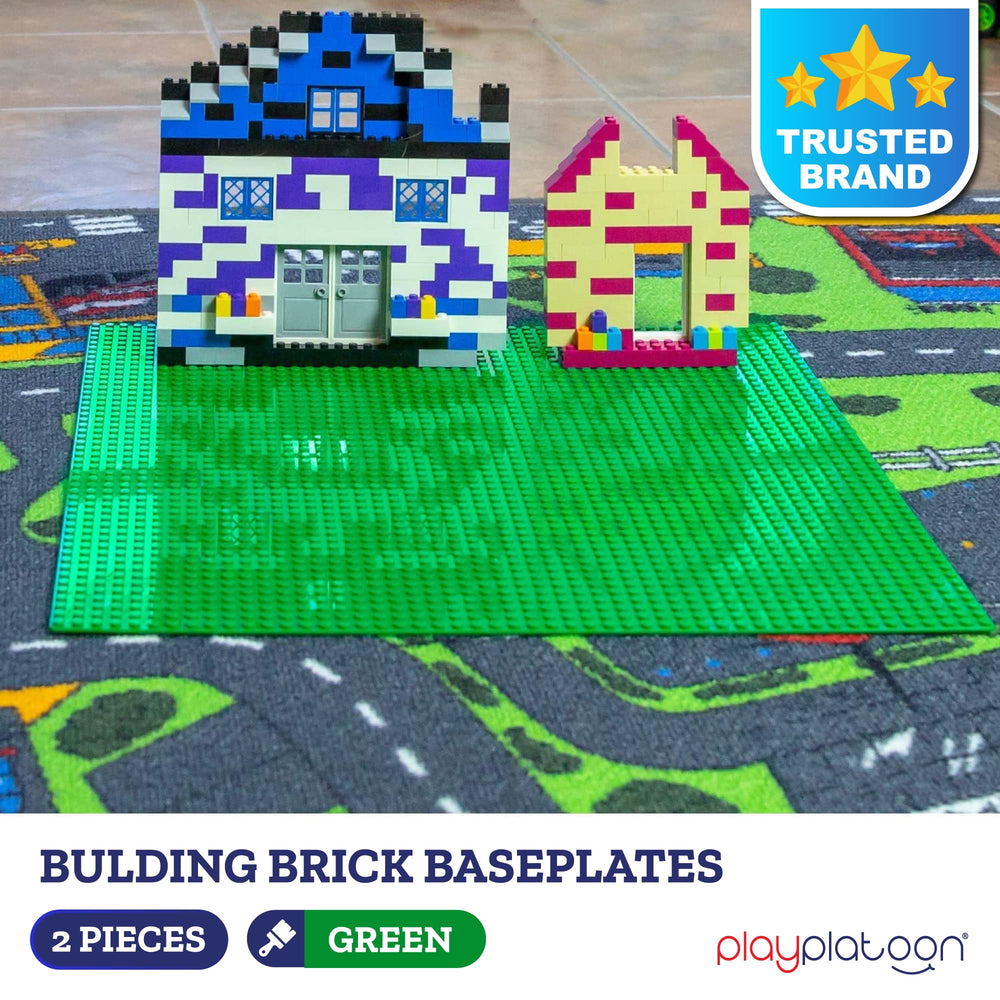 Play Platoon baseplate used for a landscape build and imaginative play