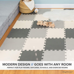 Edge border pieces included to finish thePlay Platoon play area neatly