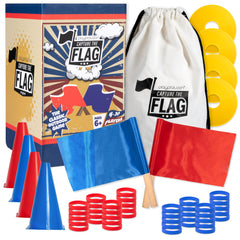 Play Platoon Capture The Flag wooden flags ready for outdoor team play