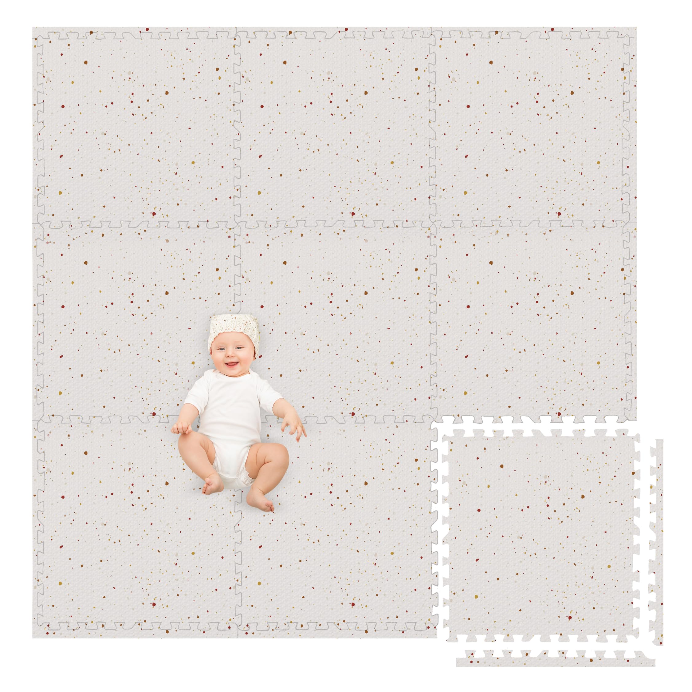 Play Platoon durable, water-resistant foam mat ready for daily use.