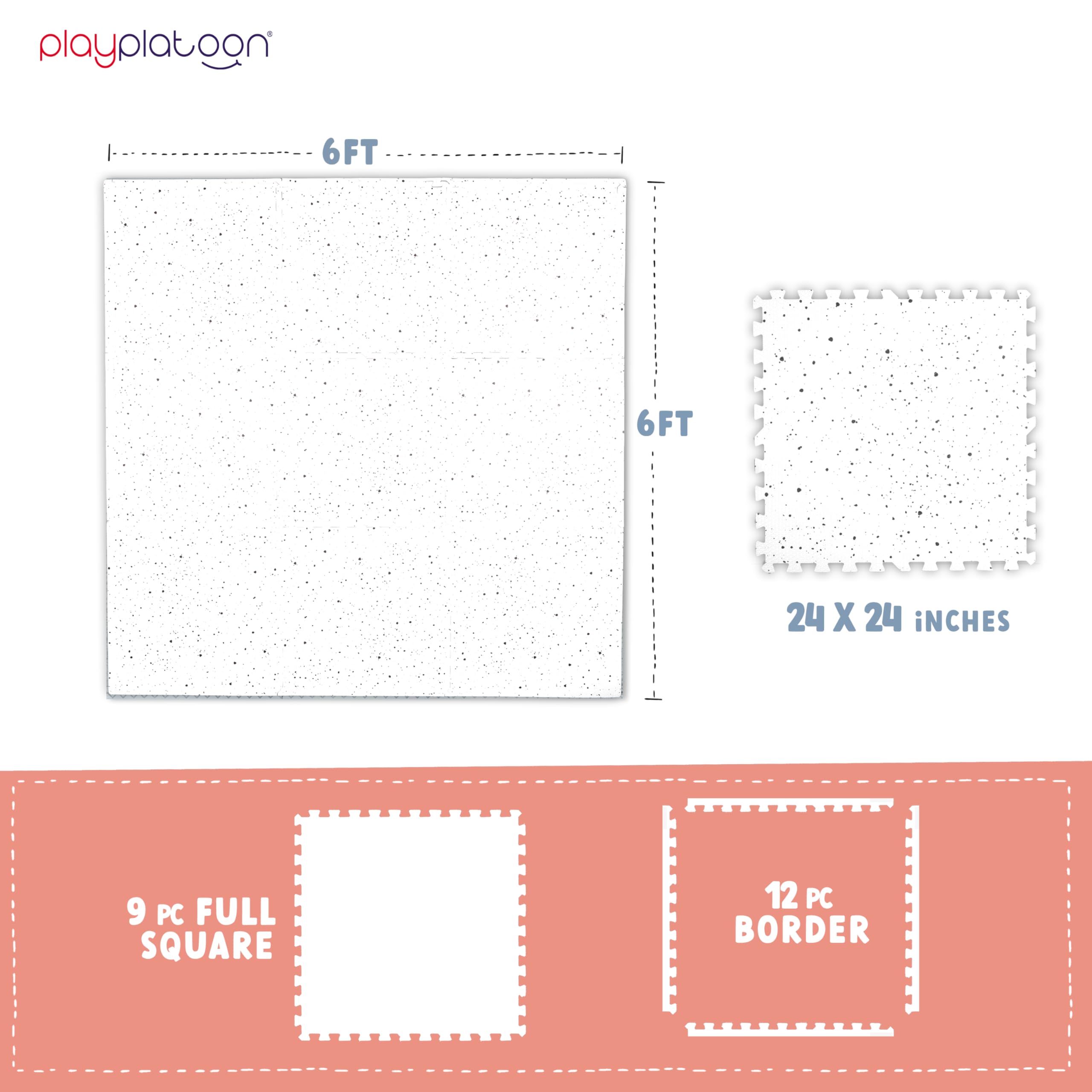 Play Platoon extra-thick foam tiles cushion kids during floor play