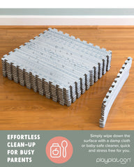 Play Platoon five-eighth-inch thick tiles cushion active play.