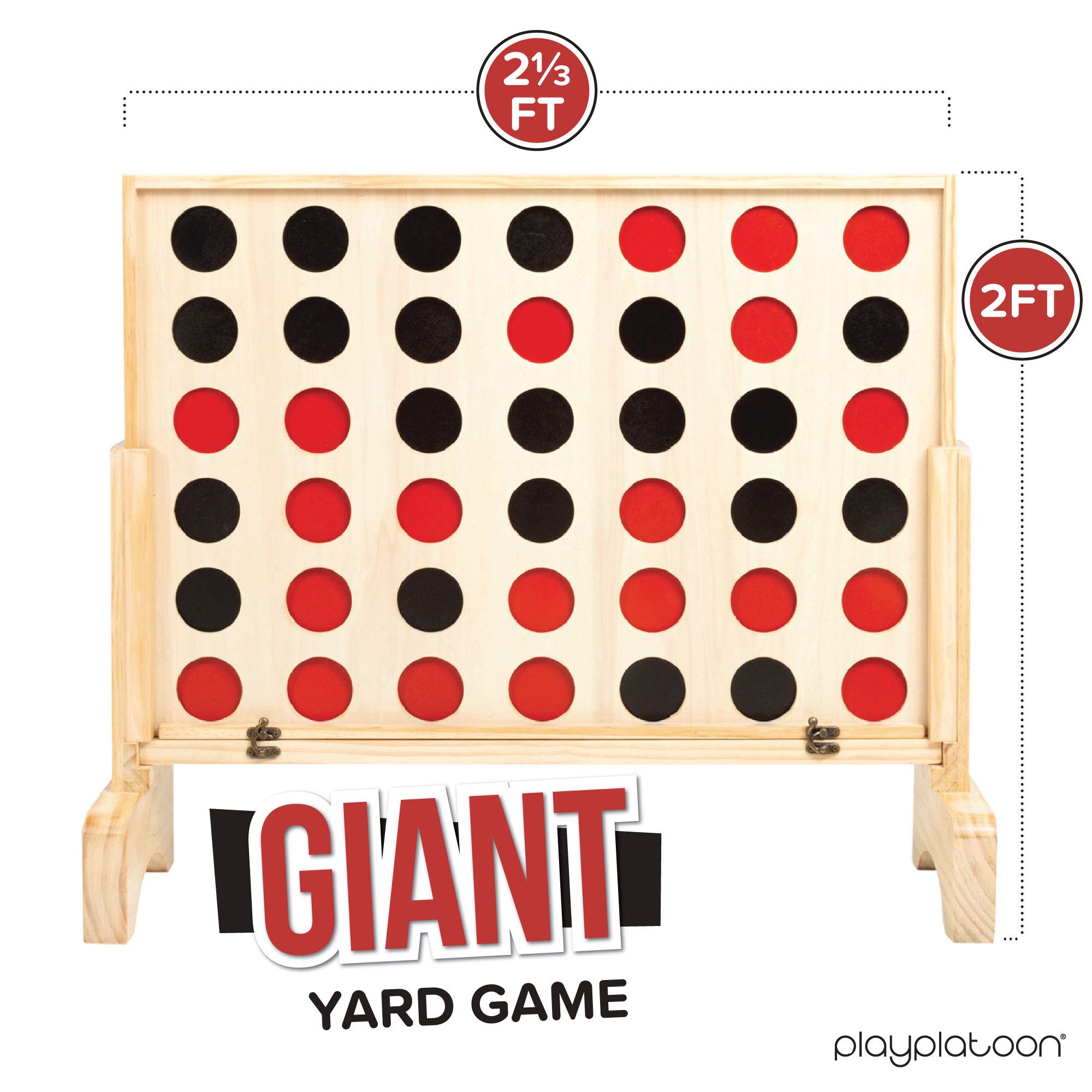 Durable natural wood construction supports long-lasting outdoor play by all.
