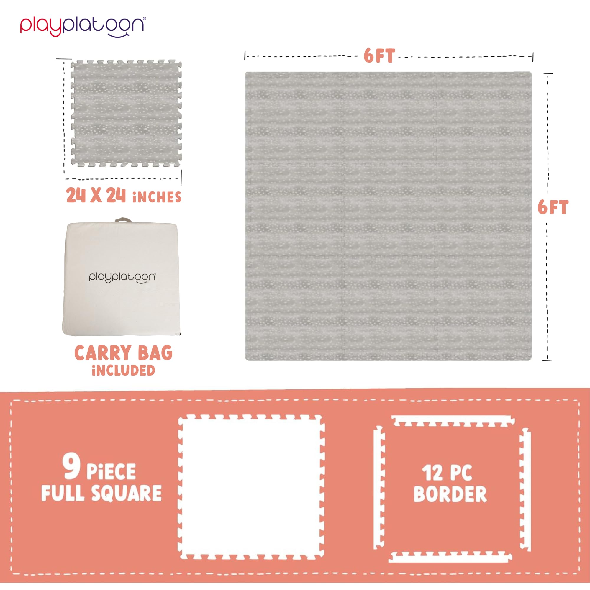 Play Platoon interlocking tiles create a cushioned surface for crawling