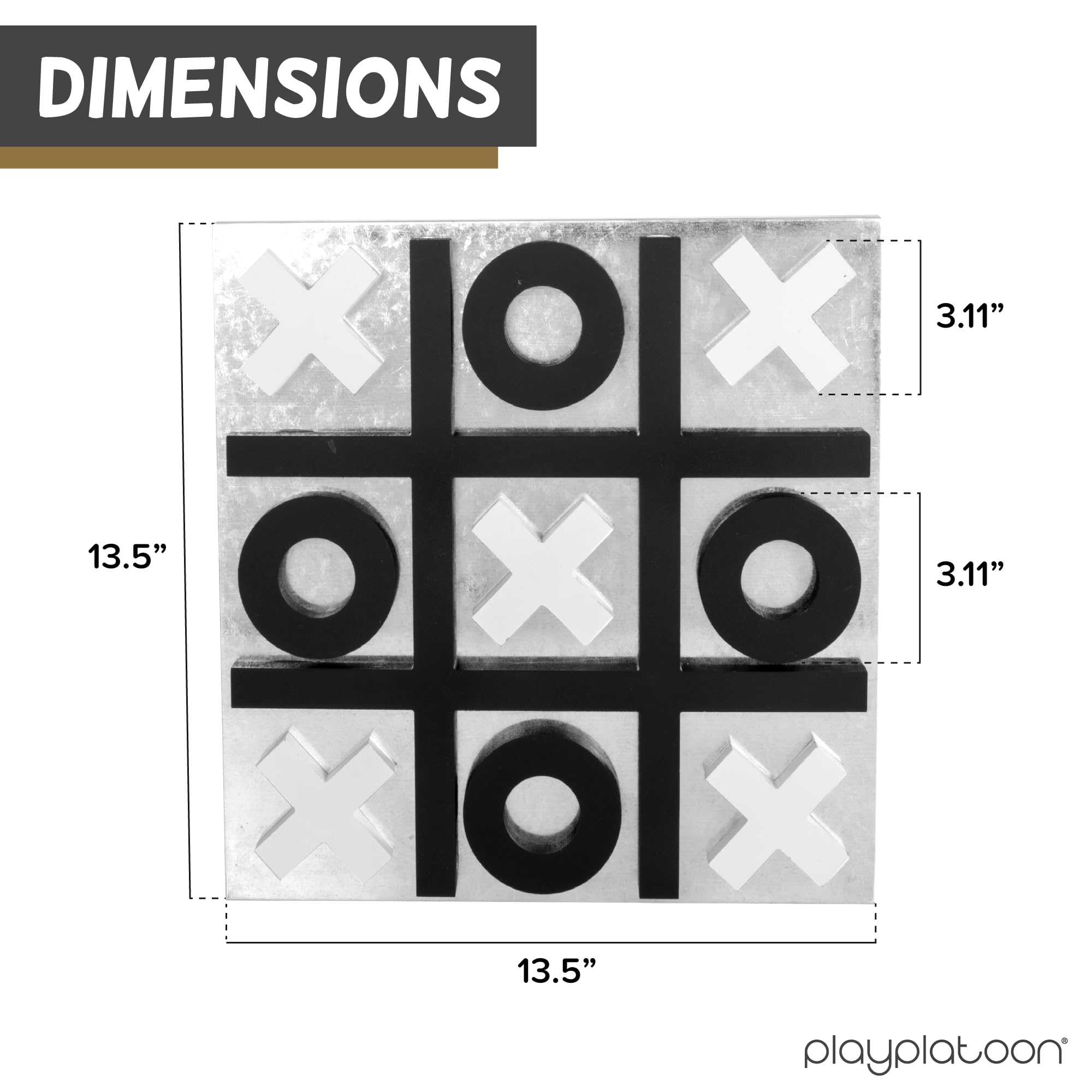 Play Platoon magnetic tic tac toe table top board for quick setup and tabletop fun