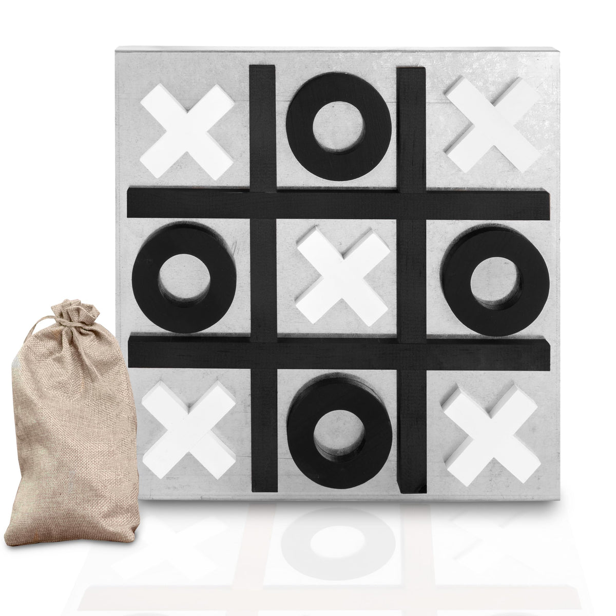 Play Platoon magnetic tic tac toe wall-mounted board keeps pieces secure during play