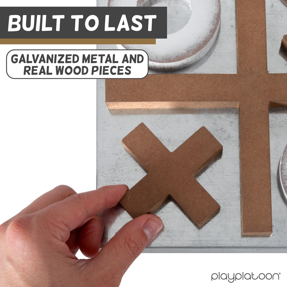 Play Platoon magnetic pieces glide smoothly on a sturdy metal base.