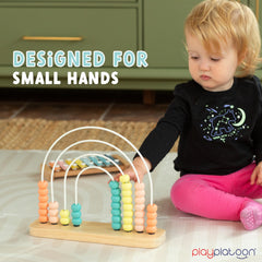 Play Platoon neutral baby toy designed for early math exploration