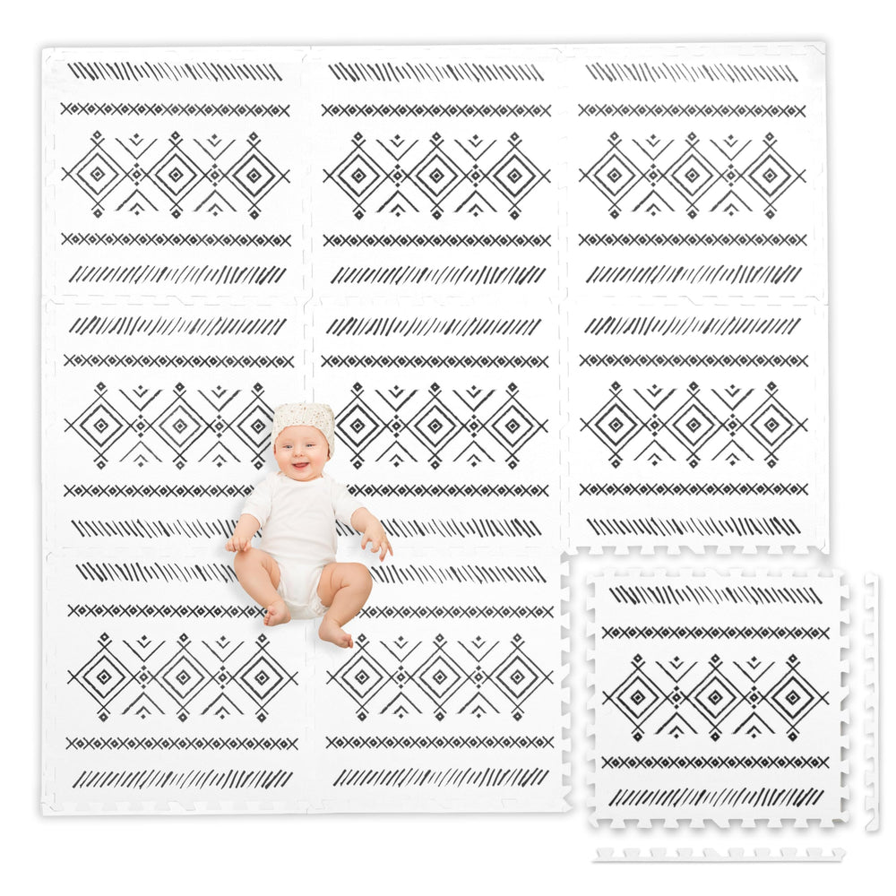 Play Platoon nine-tile floor mat covers a large cushioned play area.