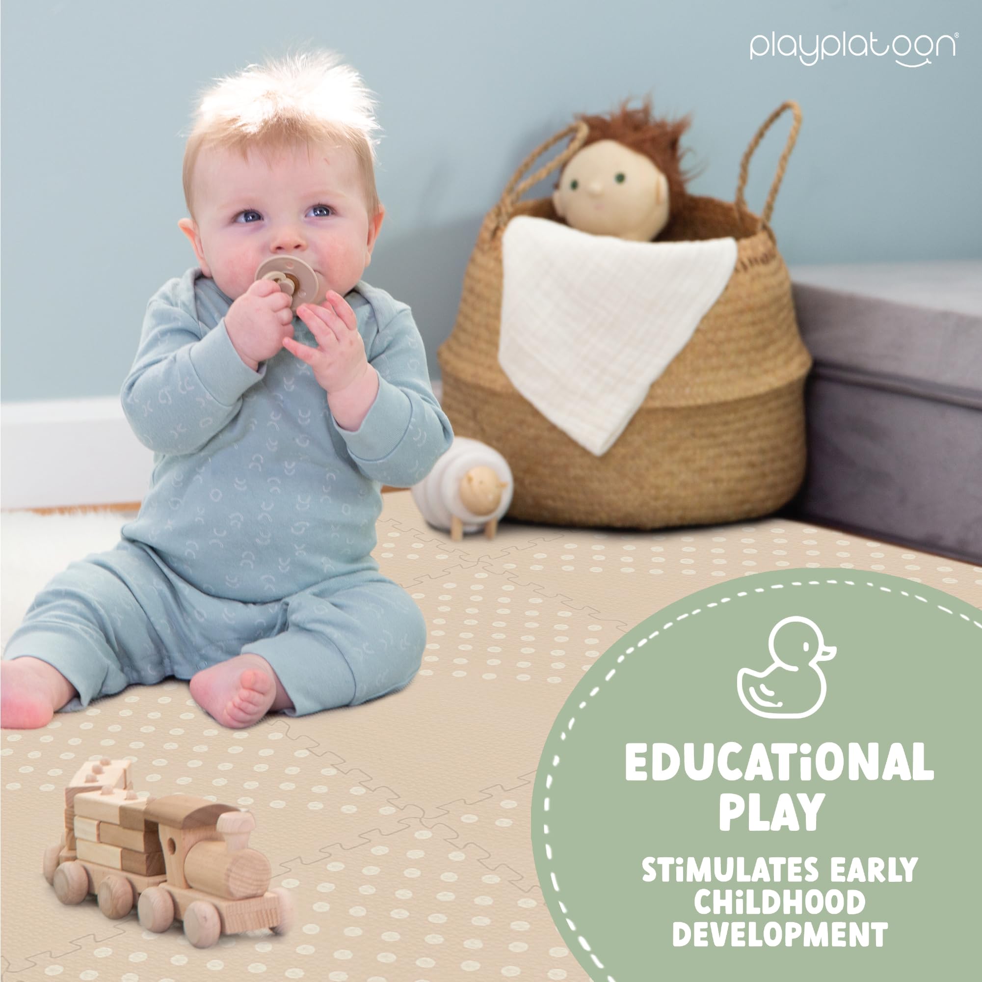 Play Platoon non-toxic EVA foam material emphasized for safety and durability