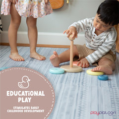 Play Platoon non-toxic EVA foam keeps surfaces safe for kids.
